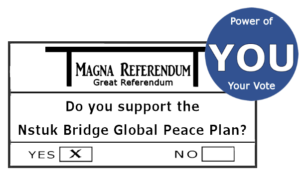 Magna Referendum Ballot - Power of Your Vote - Nstuk Bridge Global Peace Plan